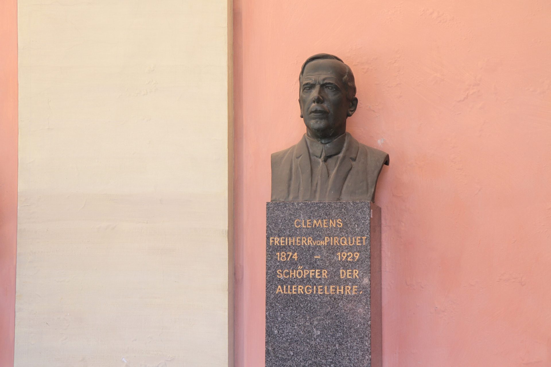 Clemens Pirquet von Cesenatico's bust, Medical monuments B, UNI Vienna (141).JPG